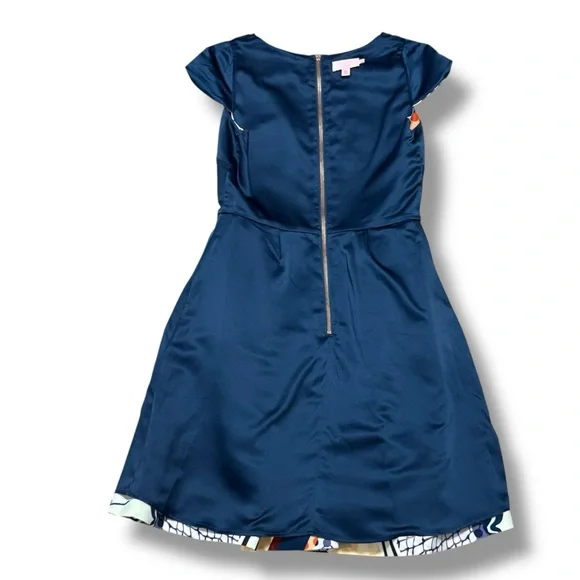 Ted Baker London Wrennie Tribal Print Cap Sleeve Dress Multicolor Size 2 - Picture 7 of 10